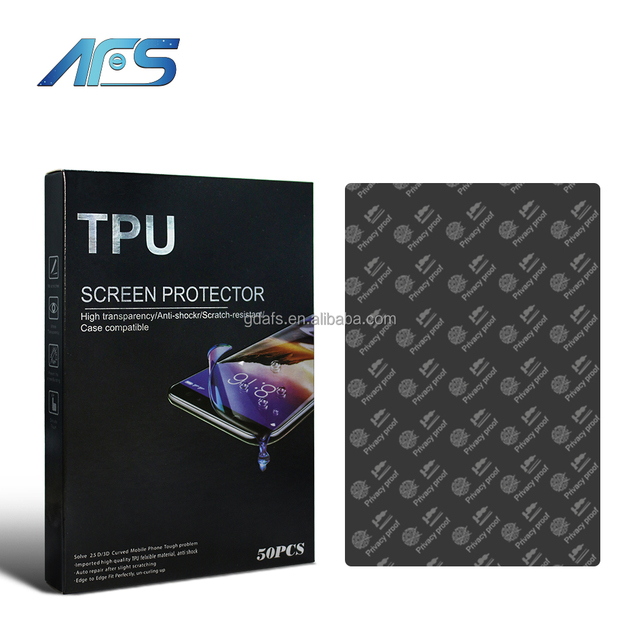 AFS 0.17mm 120x180mm Anti-Peeping Screen Protector Universal Matte Privacy Hydrogel Film TPU Anti-Spy Anti-Glare Foil Membrane