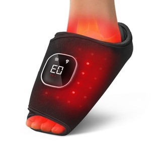 MEIJIU Chaussons de luminothérapie LED infrarouge proche à lumière rouge pour usage domestique, soulagement de la douleur aux pieds et rééducation - Product Image 1
