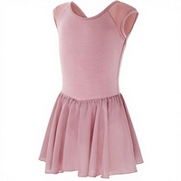 Justaucorps de danse de ballet avec jupes tutu, ensemble de danse jazz, latin, tango, dos nu, yoga, gymnastique, pour enfants et filles, compétition, entraînement, en polyester