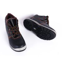Chaussures de sécurité en cuir véritable pour hommes, pantoufles de bureau confortables, personnalisées, respirantes, à la mode, semelle en pu
