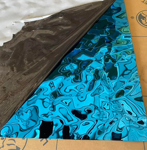 Fabriek 201 304 316 Prijs Wandpanelen Waterrimpel Reliëf Gehamerd 8K Spiegel Pvd Kleur Decoratieve Roestvrijstalen Plaat Plat - Product Image 5