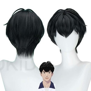 วิกผมสั้นสีชมพู ขาว บลอนด์ ดำ น้ำเงิน สำหรับคอสเพลย์วงไอดอล Virtual Group PLAVE แชบงกุ โดอึนโฮ ฮัน โนอาห์ ยูฮามิน นามเยจุน รุ่น IDOL-024 - Product Image 3