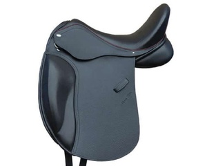 Silla de Doma de Cuero Genuino con Diseño Ergonómico, Paneles Suaves y Ajuste Ajustable para Caballos, Equipo Profesional de Equitación - Product Image 1