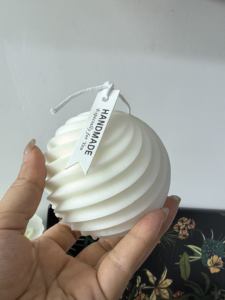 Bougie en <span class=keywords><strong>spirale</strong></span> faite à la main de fabricant original de marque privée FRHY bougie parfumée en cire de soja pour les vacances et Noël - Product Image 3