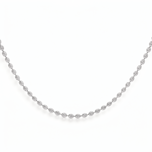 Collier chaîne épaisse classique en platine Pt950 avec perles ovales audacieuses couleur olive, unisexe, bijou de luxe, cadeau - Product Image 5