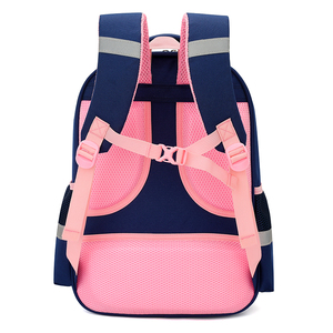 Sac à <span class=keywords><strong>dos</strong></span> scolaire unisexe en nylon ultra-léger, respirant et imperméable, avec fermeture éclair à motif de dessin animé, pour le commerce transfrontalier - Product Image 4
