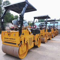Mini-compacteur à rouleaux 3 tonnes, rouleau à tambour 3,5 tonnes, machine de compactage certifiée CE