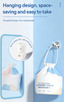 Serviettes jetables biodégradables en coton doux multi-usages pour hôtels et salons de beauté, techniques non tissées, vente en gros