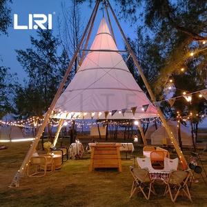 Tenda da Esterno in Bambù, Lanterna, Pagoda, Teepee, Tenda Indiana a Piramide in Tela per Matrimoni - Product Image 4