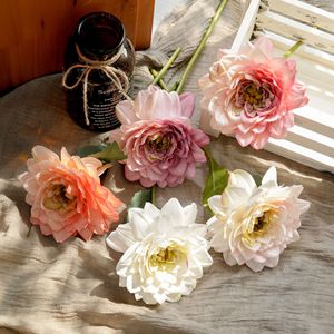 ดอกดาเลียประดิษฐ์ CallaFloral สีขาว ชมพู ส้ม งานแฮนด์เมด สำหรับตกแต่งงานแต่งงาน - Product Image 2