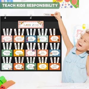 Tablero de Bolsillos para Maestros con 69 Tarjetas, Tablero de Anuncios de Trabajo, Imprescindible para la Oficina y la Escuela - Product Image 6