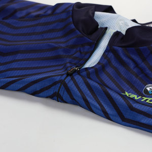 T-shirt de cyclisme personnalisé avec options de tissu et de fermeture éclair, séchage rapide, respirant, logo personnalisé pour la pratique quotidienne du vélo par tous les genres - Product Image 4
