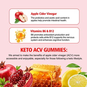 factory Wholesale Keto+ACV Gummies Support Body Management and Strengthen Digestive System with Dietary <b>Supplement</b> - Product Image 5