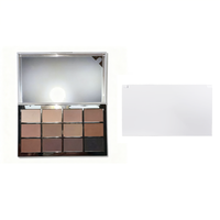 Palette de fards à paupières mats de luxe 12 couleurs pour un maquillage quotidien naturel et professionnel, marque privée