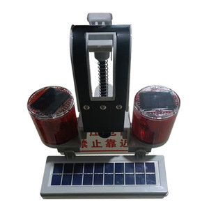 Luz de Advertencia Solar LED KSL-Q484 Roja IP65 260mm, Luz de Señalización para Uso en Exteriores - Product Image 5