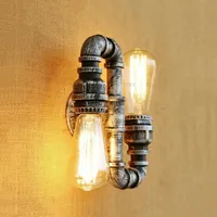 Lampe murale industrielle style loft en tuyau d'eau, idéale pour restaurant, salon, bar, café, couloir, escalier, club, pub