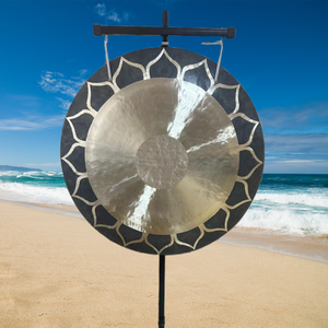 <span class=keywords><strong>34</strong></span> pouces 85cm Lotus vent gong fait à la main vent Gong pour son guérisseur et méditation - Product Image 3