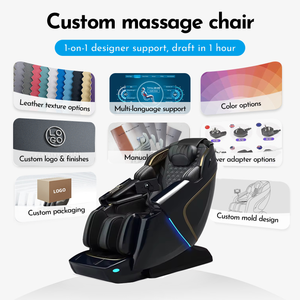 Fauteuil <span class=keywords><strong>Massant</strong></span> Fauteuil de Massage Complet du Corps Airbags Électriques de Luxe Bluetooth Commande Vocale Intelligente Portable 4D Zéro Gravité - Product Image 2