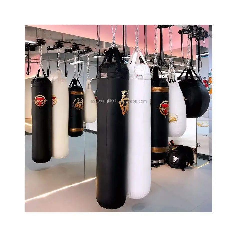 Profissional de Boxe Equipamentos de Melhor Qualidade do Couro Feito Sacos de Pancada