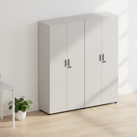 Armoire de classement verticale à double porte mobile de qualité supérieure, rangement de documents, construction en bois massif, bureau d'entreprise, atelier, grande taille