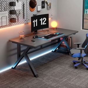 Bureau de jeu <span class=keywords><strong>pour</strong></span> <span class=keywords><strong>PC</strong></span> avec design cool, vente en gros, table de jeu avec éclairage LED RVB, table de jeu <span class=keywords><strong>pour</strong></span> joueurs - Product Image 1