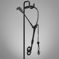 Durable Foldable Adjustable Double Shoulder Harness for Tenor Alto Saxophone Clarinet Electronic Wind Instrument Strap