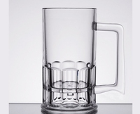 Chope à bière en plastique de plage en verre, Logo de marque OEM, couleurs Pantone, vente en gros