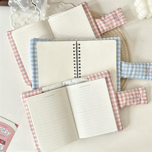 Funda Protectora Portátil para Cuaderno con Diseño Floral Hecho a Mano, Diseño de <span class=keywords><strong>Trébol</strong></span>, para Diario, Libreta, Material Escolar para Regreso a Clases - Product Image 3