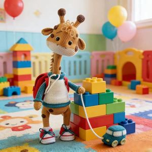 DIY Colorful Giraffe Shaped Cute Crochet <strong>Kit</strong> High Quality Milk Yarn <strong>Weaving</strong> Top Fashion DIY Knitting Animal Crochet <strong>Kit</strong> - Product Image 3