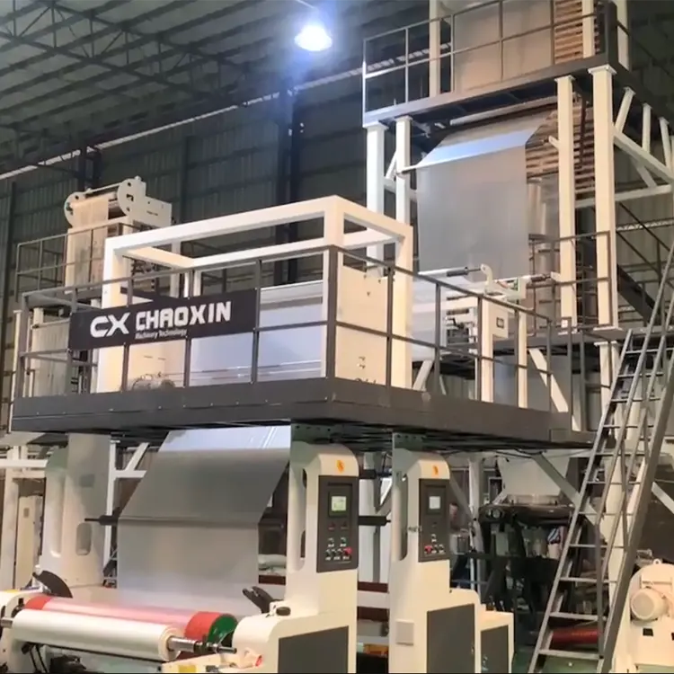 ABA Film Machine Extruder Blowing Extrusion Machine Cutting Film Pla Film Blowing Machine Blowing Shrink Ldpe Hdpe 50 3 Years