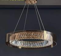 Lustre de luxe d'inspiration française, style crème, pour chambre à coucher, villa, salon, design artistique sculpté