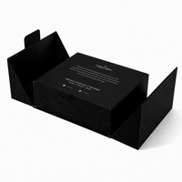 Boîte cadeau rigide magnétique de luxe personnalisée avec insert en mousse de velours, boîte à cosmétiques, soins de la peau, parfums, bijoux, double porte, de qualité supérieure