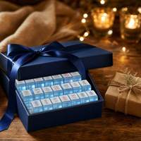 Juego de Mahjong Americano, 4 Capas, Fichas Acrílicas Translúcidas, Estándar NMJL, Caja de Regalo, Venta al Por Mayor, Proveedor Directo de Fábrica