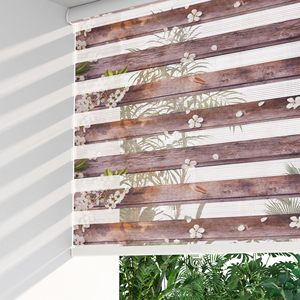 Chất lượng cao hai lớp Zebra Rèm cho Windows Polyester Vải cửa sổ Shades - Product Image 1