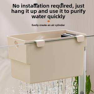 Drip Box Top Filtratie Zuurstofgenerator, Bass Purification Watercirculatie Drie-in-één aquarium Wandmontage - Product Image 4