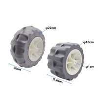 Chariot de kayak Yak Outdoors Pedal avec roues en aluminium de 7 pouces, pneus gonflables en PE, accessoires pour 1 personne