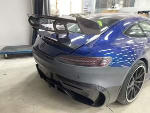 Runde Haute Qualité pour Mercedes-<span class=keywords><strong>AMG</strong></span> GT/<span class=keywords><strong>GTS</strong></span>/GTC/GTR Mise à Niveau Noir Série Style PP Moulé par Injection avec Kit Fibre de Carbone Sec - Product Image 5