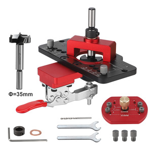 CNSPEED Foret pour trous de charnière 35 mm en alliage d'aluminium, outil de perçage du bois, assistant d'installation de portes d'armoires - Product Image 1