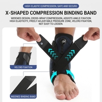 Nouvelle conception de manchon de compression pour le soulagement de la douleur au talon, soutien confortable de la cheville, attelle de nuit, attelle de cheville protectrice