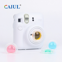 Filtre d'objectif 4-en-1 de 49 mm pour appareil photo instantané Fujifilm Instax Mini 12, comprenant des filtres polarisants et des filtres couleur