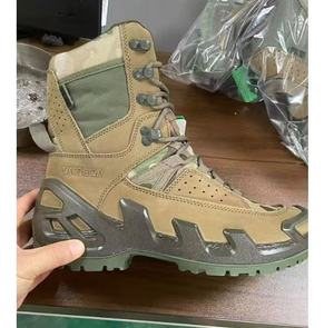 Botas de Camuflaje Personalizadas de Alta Calidad en Cuero Nubuck Marrón Oscuro TSB07 para Todas las Estaciones: Invierno, Otoño, Verano, Primavera - Product Image 4