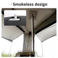 Carpa de Techo para Auto, Tipo Extendido para las Cuatro Estaciones, Camuflaje, Impermeable, de Instalación Rápida, para SUV, Toldo Trasero para Auto, Tela Oxford