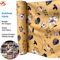 Design élégant Polyester Imprimé Drap de lit Tissu Design Doux couleur vive Personnaliser pas cher Prix Rideau tissu différent marché