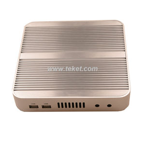 L05-HT770 Intel Core Haswell i3-4010U i3-4015U <span class=keywords><strong>I5</strong></span>-<span class=keywords><strong>4210U</strong></span> Mini PC sin ventilador con carcasa de aluminio, bajo consumo de energía, compatible con Windows 7 - Product Image 1