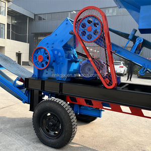 עיצוב חדשני p250x400 ניידים ומכונת עשיית חול לסתות מחצבה עם מסוע - Product Image 4