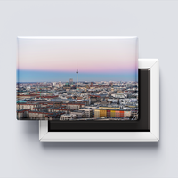 Großhandel Maßgefertigter Hochwertiger Werbeartikel Deutschland Landemagnet 80*53 Foto Touristen-Souvenir Blech-Kühlschrankmagnet
