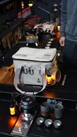 Sac isotherme tactique multifonction pour les voyages en plein air, le camping, les pique-niques - Boîte de rangement pliable isolante de 20 L, imperméable et réutilisable