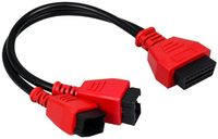Cable Adaptador OBD2 de 16 Pines a 12 Pines + 8 Pines, Conector de Diagnóstico y Programación