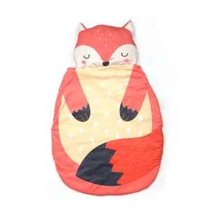 Saco de dormir térmico con cremallera, para bebé recién nacido, diseño Fox, algodón