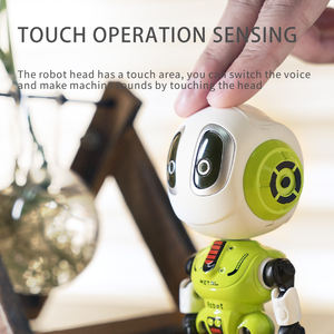 <strong>Metal</strong> Intelligent Diecast Toy <strong>Robots</strong> With Flexible Joints Body Electric Talking Voice Repeat Mini <strong>Robot</strong> With Light and Sound - Product Image 5